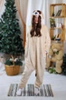 Жіноча кігурумі доросла та підліткова Kigurumi Цуценя Собака Пес Бежевий L 165-175 см (1128) - зображення 3