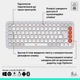 Клавіатура бездротова Logitech Pop Icon Keys Off білий (920-013072WH) 293754 - зображення 6