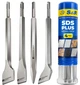 Набор зубил S&R Meister sds-plus 4 шт в тубусе (114504250) - изображение 1