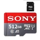 Карта Micro SD SONY 512 Gb Class 10 A1 картка пам'яті з адаптером - зображення 1