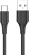 Kabel Vention USB 2.0 A - Type-C 0.5 m 3.0A (18W) PVC Czarny (6922794767461) - obraz 2