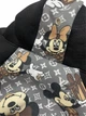 Спортивний костюм комбінезон для собак Міккі Маус (Mikey Mouse) Louis Vuitton трикотаж на флісі колір чорний розмір ML (KS 09 ML) - изображение 2
