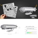 3D пазл Металлический Дирижабль Graf Zeppelin Metal Earth - изображение 7