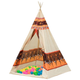 Wigwam dla dzieci Leantoys Tipi z piłkami 60 szt (5902808153894) - obraz 1