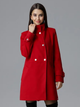 Płaszcz damski elegancki Figl M623 XL Czerwony (5902194357234) - obraz 1