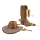 3D Пазл Картонный Cartonic Western Hat And Boot 210 деталей - изображение 4