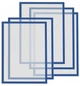 Рамки магнітні Magnetoplan A4 сині Magnetofix Frame Blue Set (1130303) - изображение 1