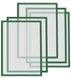 Рамки магнітні Magnetoplan A4 зелені Magnetofix Frame Green Set (1130305) - изображение 1
