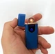 Запальничка ZGP спіральна USB 8070 розміром 7.5х2.7х0.8 см Blue - зображення 4