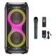 Беспроводная портативная Bluetooth колонка с микрофоном HOCO Precious RGB Light BT speaker DS54 40Вт Черный - изображение 3
