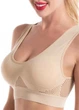 Удобный женский бюстгальтер на широких бретелях Elastic Comfort (1524-54-02) Бежевый No Brand 52-54 - изображение 4
