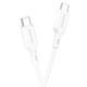 Кабель USB Type-C to USB Type-C / Провод шнур Юсб Тайп си на Юсб Тайп си для быстрой зарядки и передачи данных F17 - изображение 1