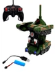 Танк трансформер на радиоуправлении AToys Battle-Robot 1:18 световые, звуковые эффекты Зеленый - изображение 10