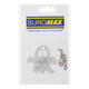 Брелок-подвеска светоотражающий BuroMax "Призрак" 61х59 мм белый (BM.9704) - изображение 1