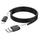 USB Data-Кабель HOCO X82 2.4A silicone connectors 1m, Black - изображение 1