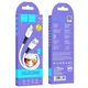 USB Data-Кабель HOCO X82 2.4A silicone, silicone connectors 1m, White - зображення 4