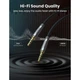 Аудіо кабель UGREEN AV150 3.5mm Metal Connector Alu Case Braided Audio Cable 2m, Silver Gray - зображення 2