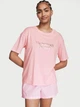 Пижама (футболка + шорты) Victoria's Secret Cotton Short XL розовая - изображение 1