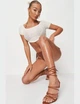 Топ вʼязаний світло-бежевий M/L Missguided - изображение 2