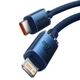 Кабель Baseus Crystal Shine Series Fast Charging Data Cable Type-C to iP 20W 2m Blue (CAJY000303) - изображение 5