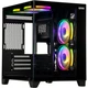 Корпус Qube reef argb, Black, MiniTower, без бп, для microATX / mini-ITX, 1xUSB 3.0 / 2xUSB 2.0, макс. cpu - 160 мм / vga - 320 мм, 4x120 мм, передняя и боковая стенки из закаленного стекла (reef_gbnu3) - изображение 1