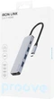 Type-C-Хаб Proove Iron Link 5 in 1 (3xUSB3.0 + Type C + HDMI) Silver (546900012) - зображення 3
