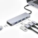 Type-C-Хаб Proove Iron Link 5 in 1 (3xUSB3.0 + Type C + HDMI) Silver (546900012) - зображення 4