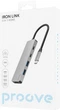 Type-C-Хаб Proove Iron Link 5 in 1 (2xType-C + 2xUSB3.0 + HDMI) Silver (577310012) - зображення 3