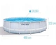 Каркасный круглый бассейн Intex Chevron Prism Frame 19156 л 488х122 см с насос-фильтром и аксессуарами 26746 - изображение 2