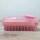Силиконовая массажная щетка для ванны Silicone Massage Bath Brush Розовый (KG-11924) - изображение 6