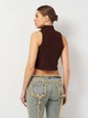 Топ женский Boohoo GZZ74359 42 Темно-коричневый (KAY2000001552827) - изображение 2