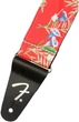 Ремень гитарный Fender Strap 2" Hawaiian Straps Red Floral - изображение 2