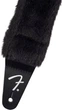 Ремінь гітарний Fender Strap 2" Poodle Plush Strap Black - зображення 2