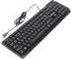 Клавіатура Maxxter KBM-U01-UA офісна, USB, Black - зображення 1