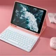 Чехол-клавиатура 10.2" Jelly Comb для планшета iPad 8/7, iPad Air 3, iPad Pro 2017 Розовый (UKR) Б/В - изображение 4
