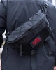Мужская большая сумка бананка Street Bag с патч панелью черная - изображение 1