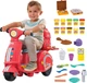 Набор для лепки Hasbro Play-Doh с пластилином Игрушечный скутер для доставки пиццы (F8803) - изображение 4