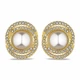 Серьги с жемчугом золотистые Созвездие (40000007501) - изображение 1