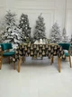 Скатерть водоотталкивающая новогодняя Delux Textil Ночные елки 230 х 170 см (367873) - изображение 5