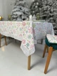 Скатертина водовідштовхуюча з мереживом Delux Textil Кольорові сніжинки 250 х 170 см (368021) - зображення 3