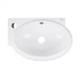 Раковина подвесная овальная левая Qtap Leo 420x280x150 White QT11115011LWN - изображение 6