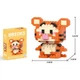 Конструктор Bricks Тигра c м/ф Winnie the Pooh (170 деталей) Micro Diamonds Blocks - изображение 2