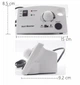 Фрезер для маникюра и педикюра Nail Master ZS-602 65 Вт 45000 об/мин Белый (аппарат для маникюра и педикюра) + Пилочка для ногтей "волна" Lilly Beaute - изображение 7