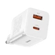 Мережевий зарядний пристрій Baseus Super Si Pro Quick Charger C+U 30W EU White (CCSUPP-E02) - зображення 6