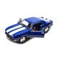 Детская металлическая ретро машинка Chevrolet Camaro Z/28 1967 игрушечная коллекционная масштабная железная авто модель игрушка для детей Шевроле Камаро открываются двери синяя 12.5 см (KT5341W+BL) - изображение 3