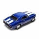 Детская металлическая ретро машинка Chevrolet Camaro Z/28 1967 игрушечная коллекционная масштабная железная авто модель игрушка для детей Шевроле Камаро открываются двери синяя 12.5 см (KT5341W+BL) - изображение 4