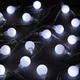 Светодиодная гирлянда на батарейках и USB Шарики матовые, 20 LED, 3м, Белый - изображение 3