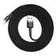 Кабель Baseus Cafule Cable USB For Lightning 1.5A 2m Gray+Black (CALKLF-CG1) - изображение 1