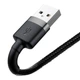 Кабель Baseus Cafule Cable USB For Lightning 1.5A 2m Gray+Black (CALKLF-CG1) - изображение 8