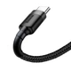 Кабель Baseus Cafule Cable USB For Type-C 3A 1m Gray+Black (CATKLF-BG1) - изображение 4